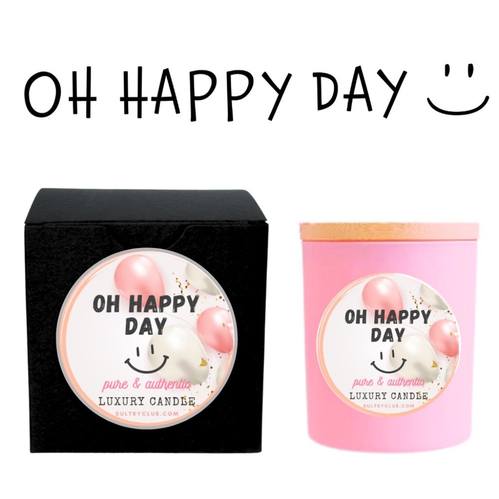 Oh Happy Day Luxury Candle 12 Oz